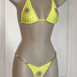 Custom Waterbabies crystal competition bikini